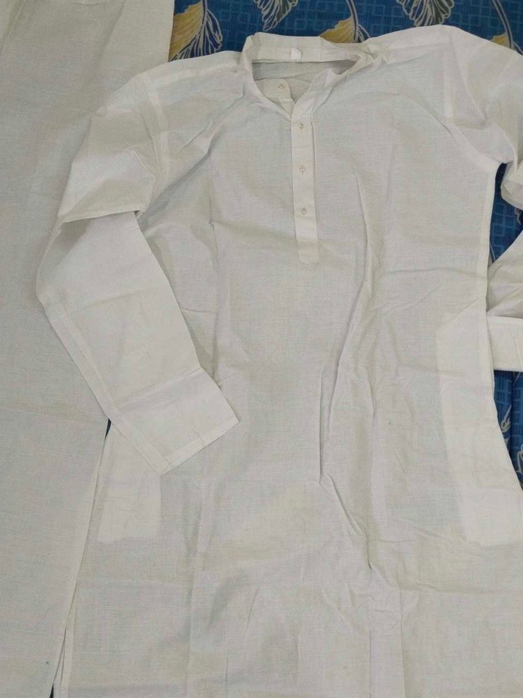 White Cotton Kurta  for Holi time masjid ,churc