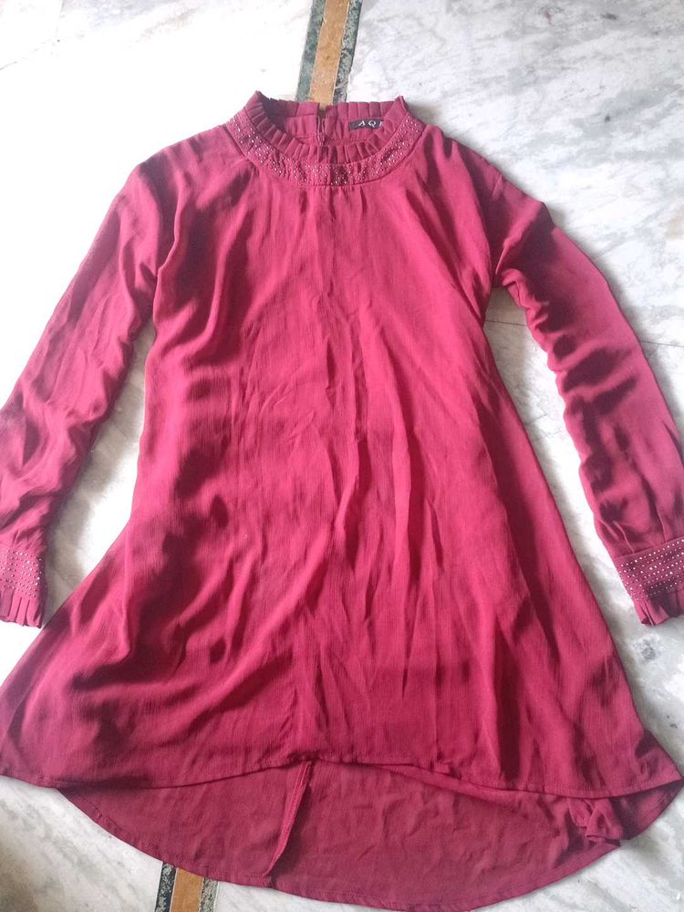 Elegant Maroon Kurta