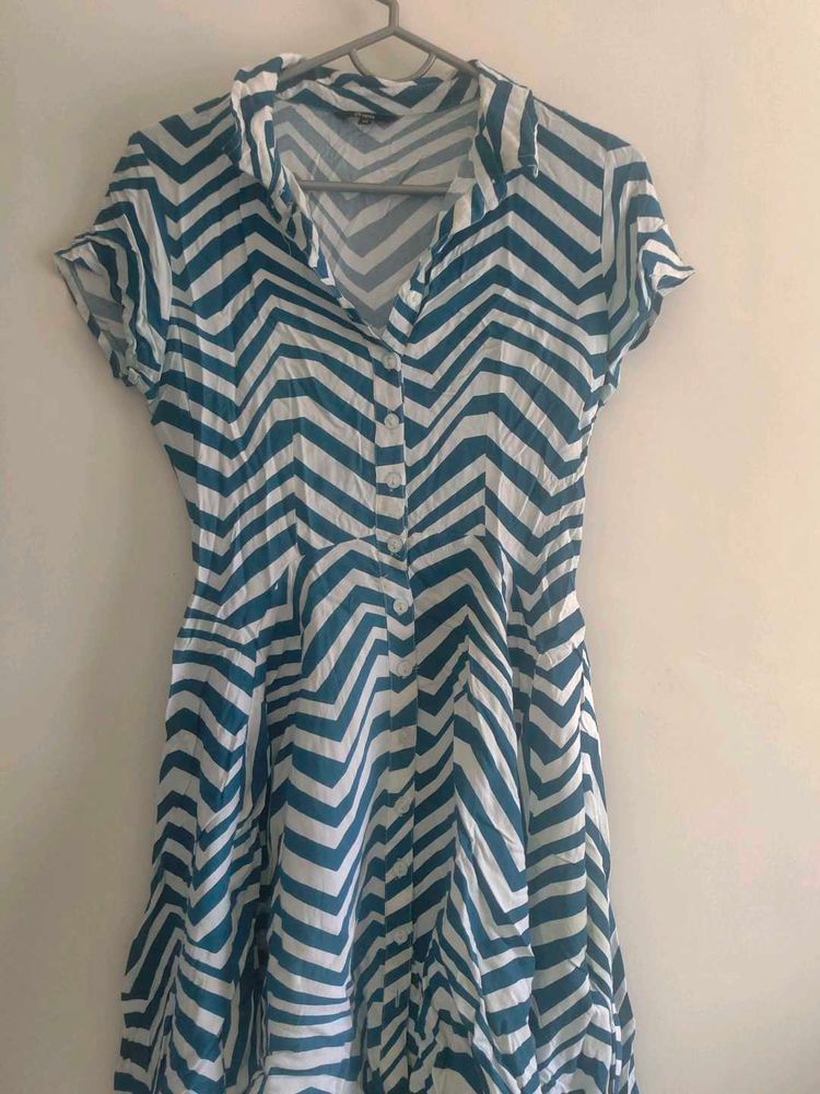 Chevron Print Dress 👗