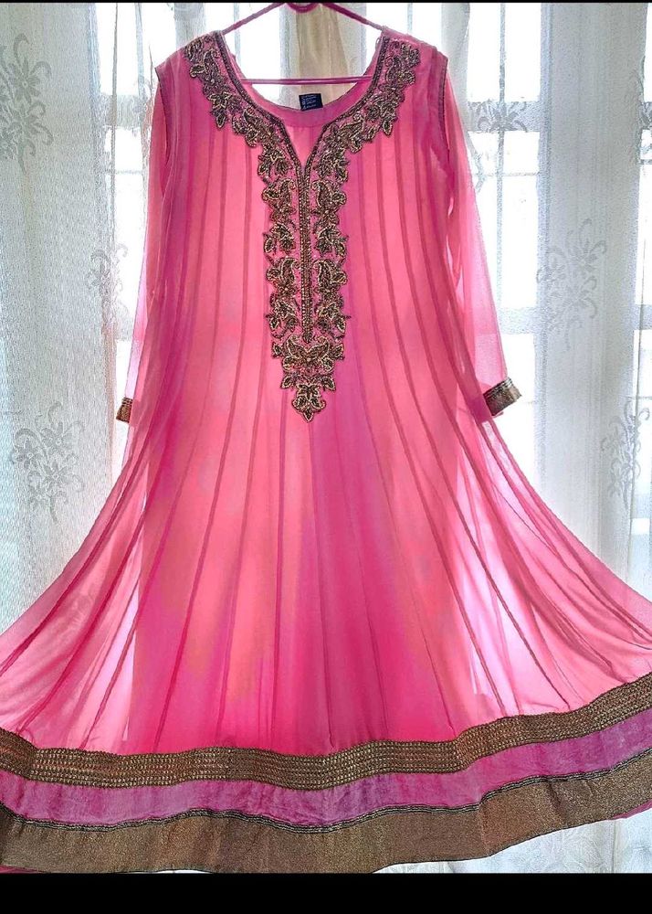 Pink Anarkali