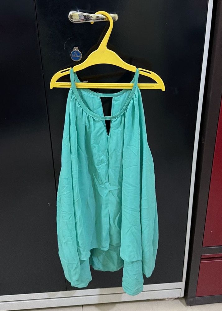 Turquoise Sleeveless Top