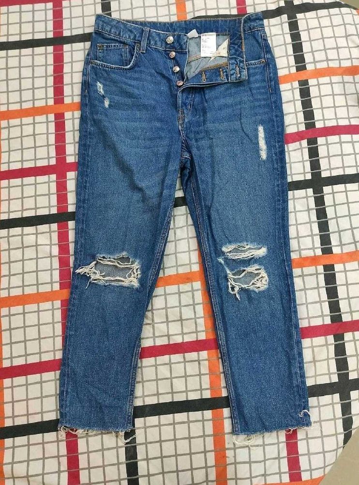 H&amp;M Distressed Denim Jeans