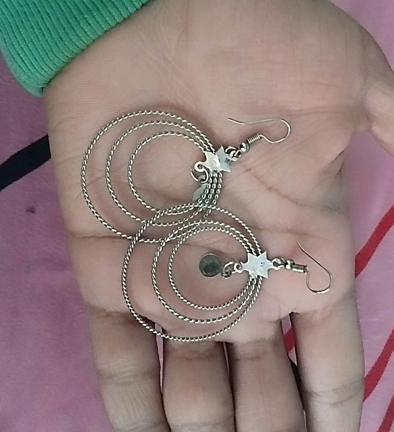 Small Lightweighted Silver Earrings