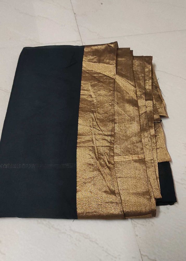 Black Chaderi Cotton