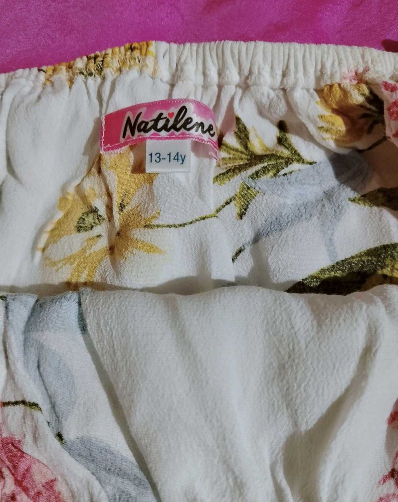 Natilene Kids Multicolor Floral Print Top👚