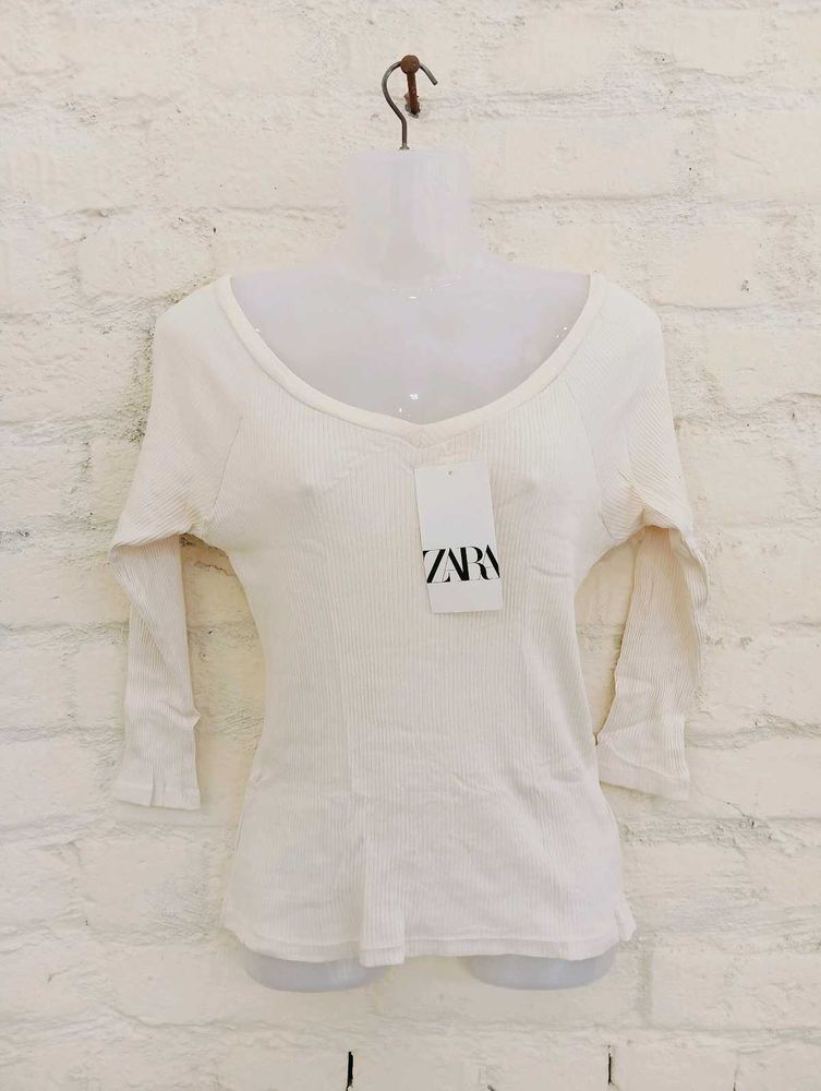 Cream Top - New with Tags
