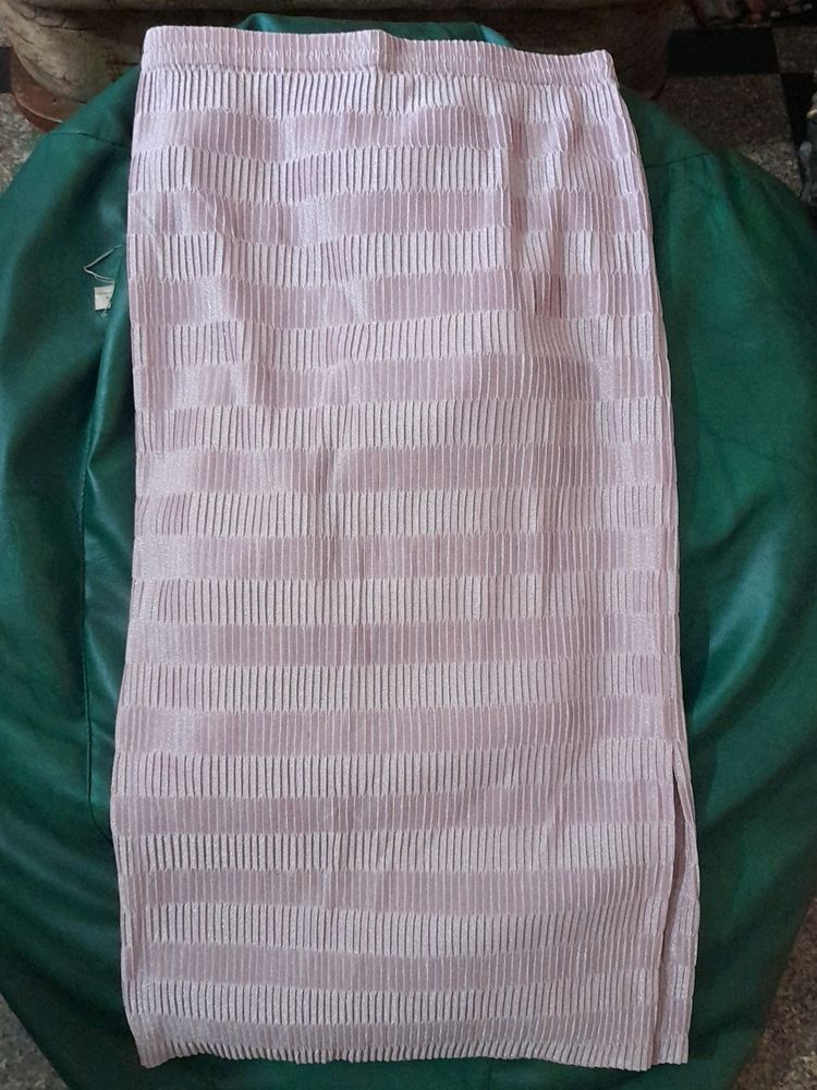 Shimmering Crepe Full Lenght Skirt, 32&#34;
