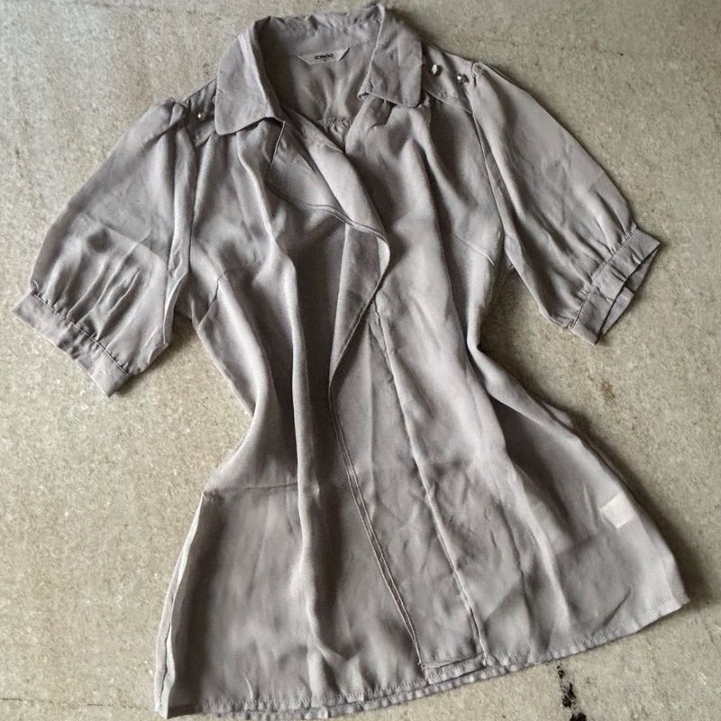 Light Grey Structured Blouse