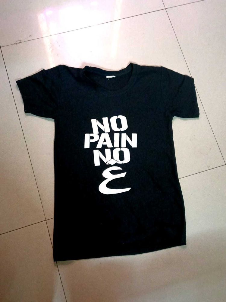 Black Graphic Print T-Shirt