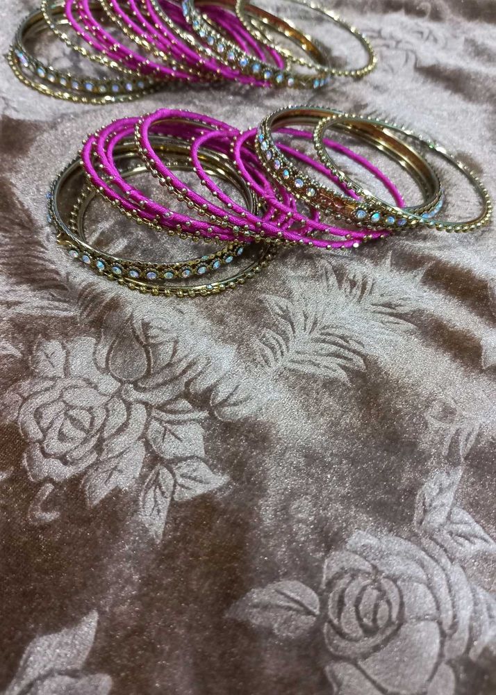 Bangles - Pink &amp; Gold