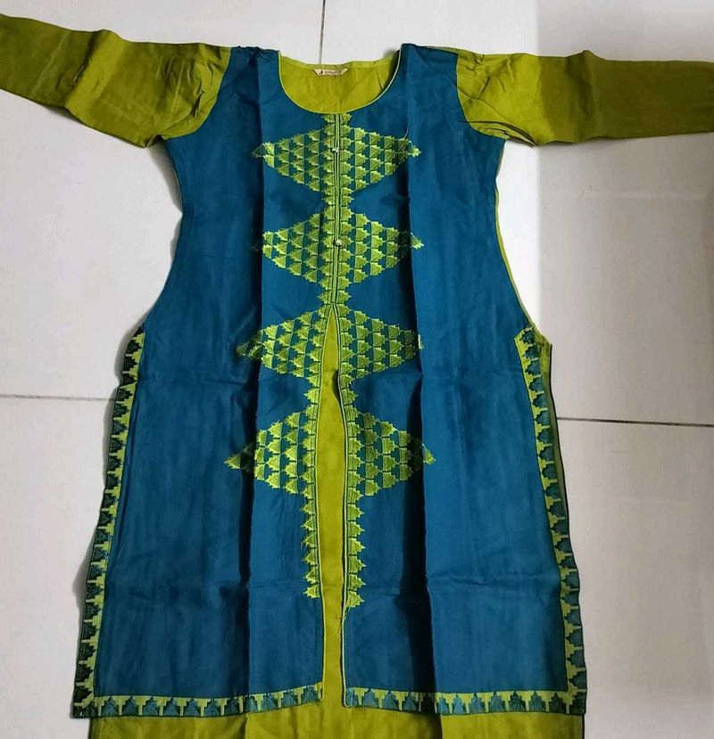 Green And Blue Kurti