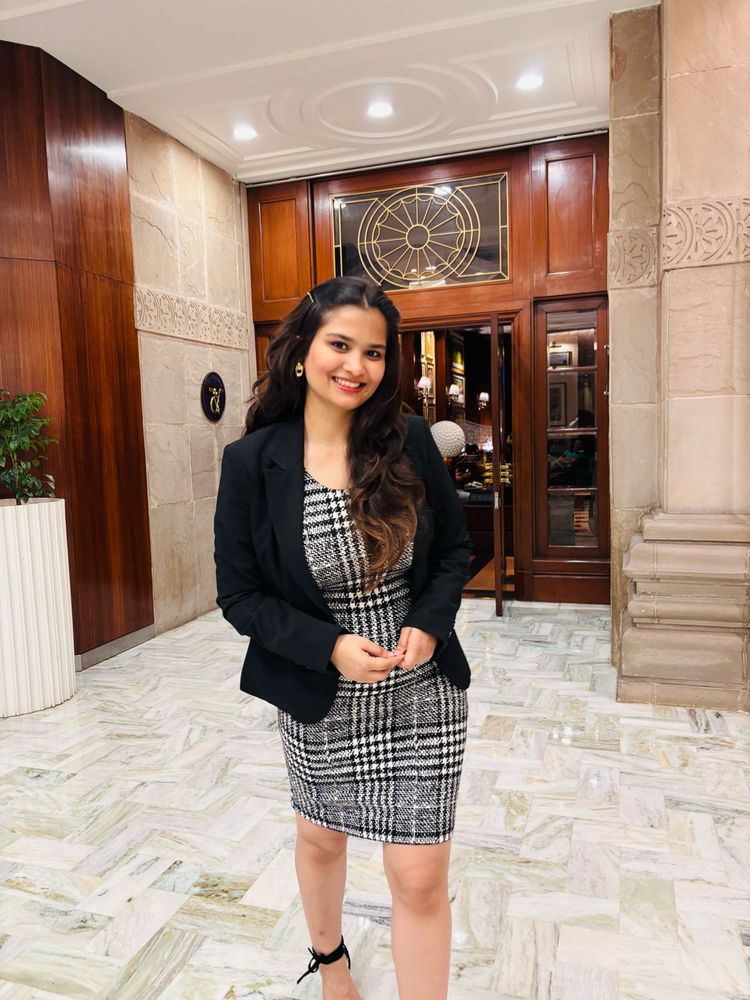 Plaid Dress with Blazer