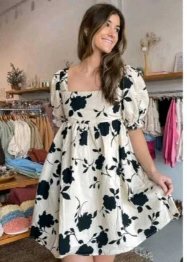 Floral Print Mini Dress