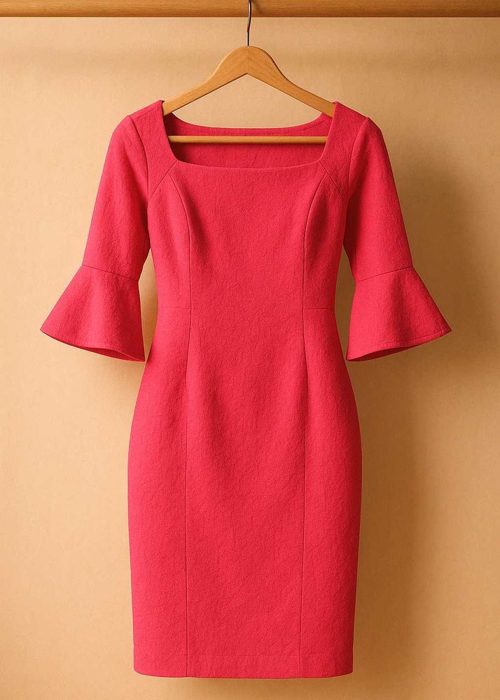 Chic Pink Bodycon Dress 🌷🎀