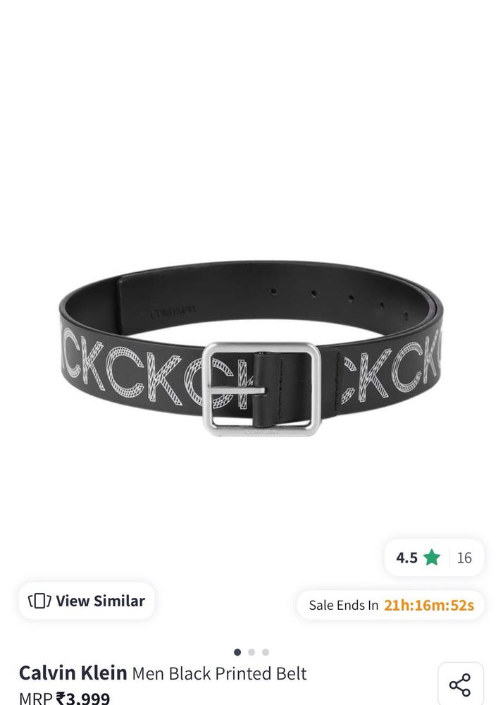 Calvin Klein Original Black Belt