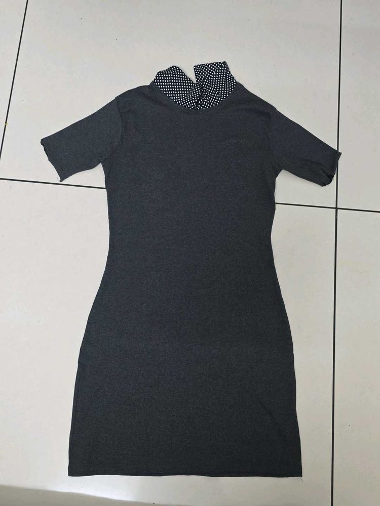Gray Mini Dress