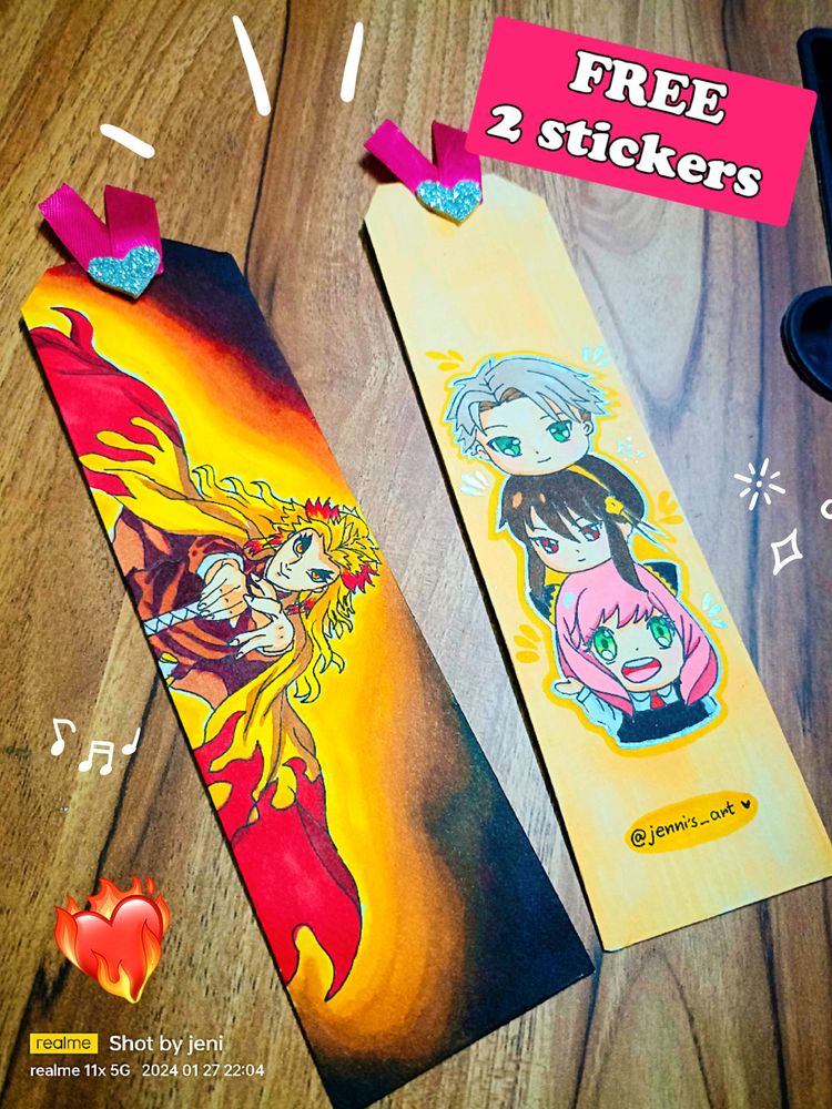 ANIME Handmade Bookmarks 🔥🔖