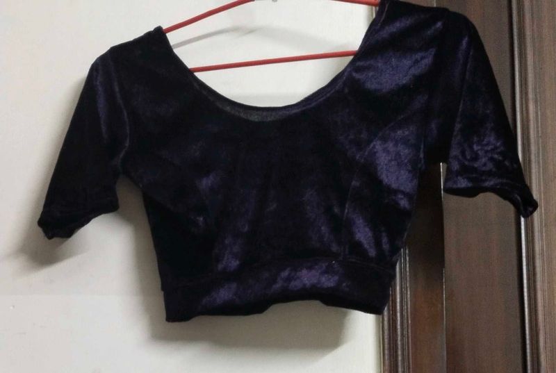 Purple Velvet Blouse