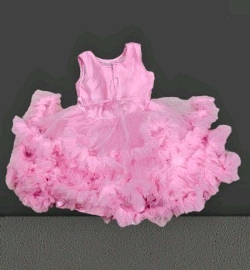 Pink Ruffle Party Dress