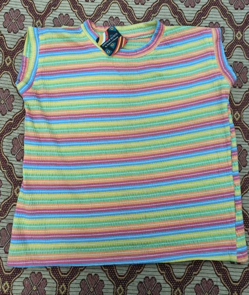 Striped Sleeveless Top