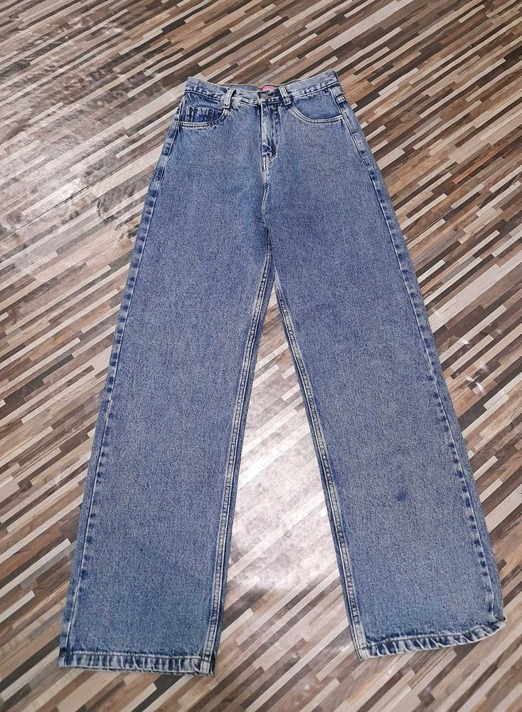 Wide Leg Denim Jeans