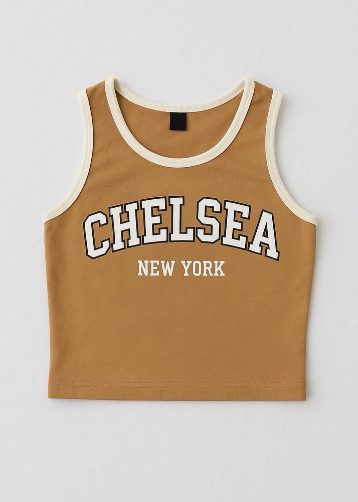 Chelsea New York Tank Top 🏙️🤎 Crop