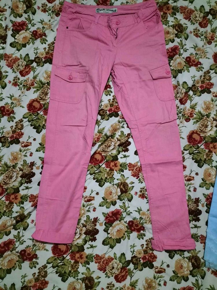 Pink Cargo Pants