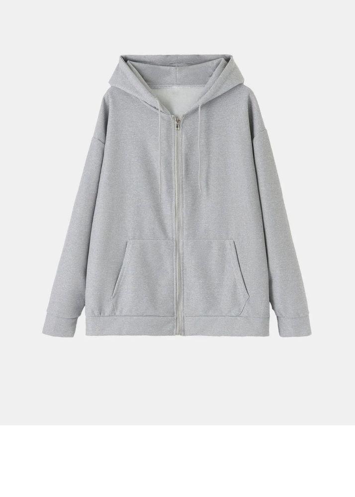 Gray Zip Up Hoodie