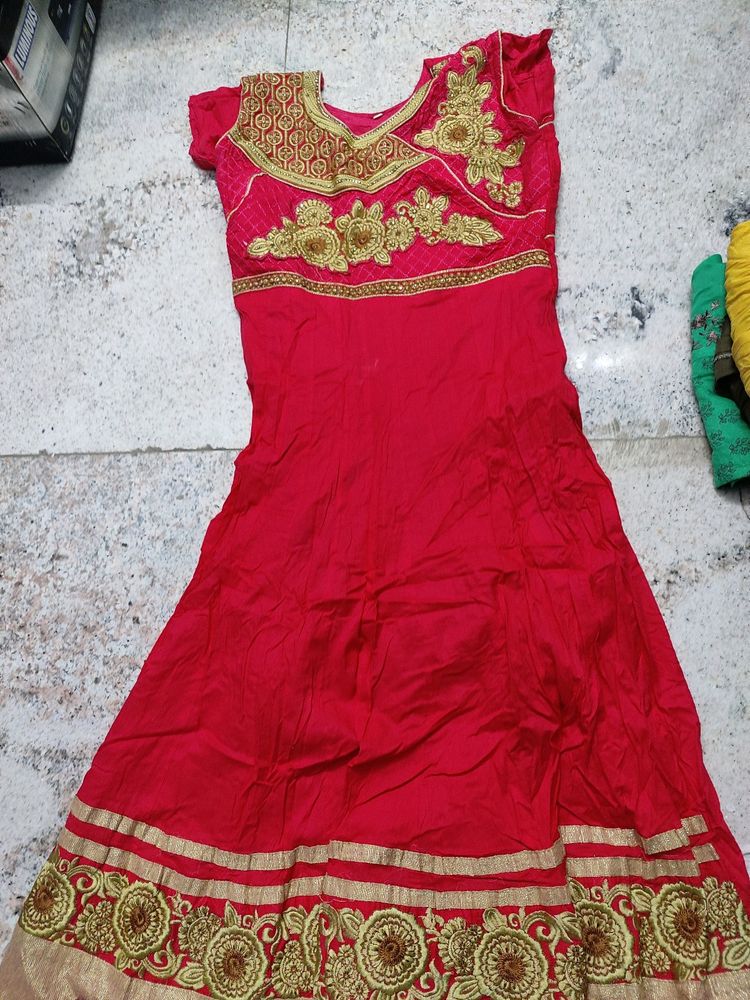Heavy Work Anarkali Suit Set