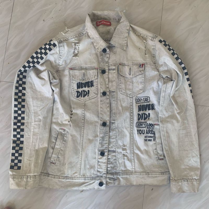 Supreme &#34;Never Did!&#34; Denim Jacket