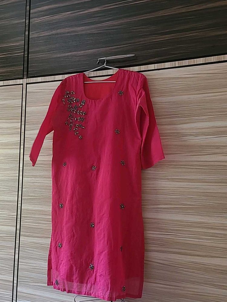 Pink Magenta Kurta Size 3XL
