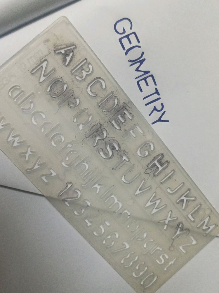 ENGLISH LETTER STENCIL