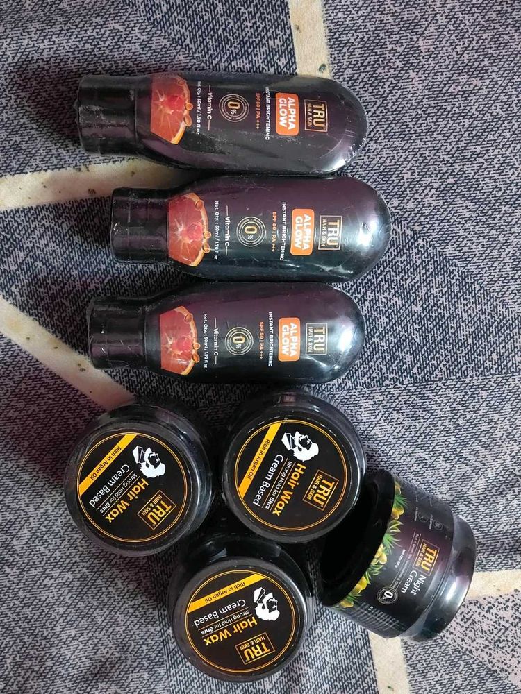 Combo of SPF 50 + Hair Wax + Night Cre