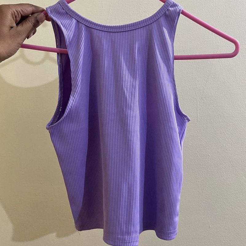 Lavender Ribbed Tank Top