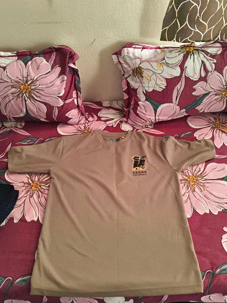 Tan Graphic T-Shirt