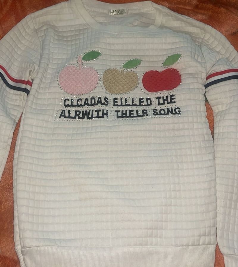 Cute Graphic Print Top