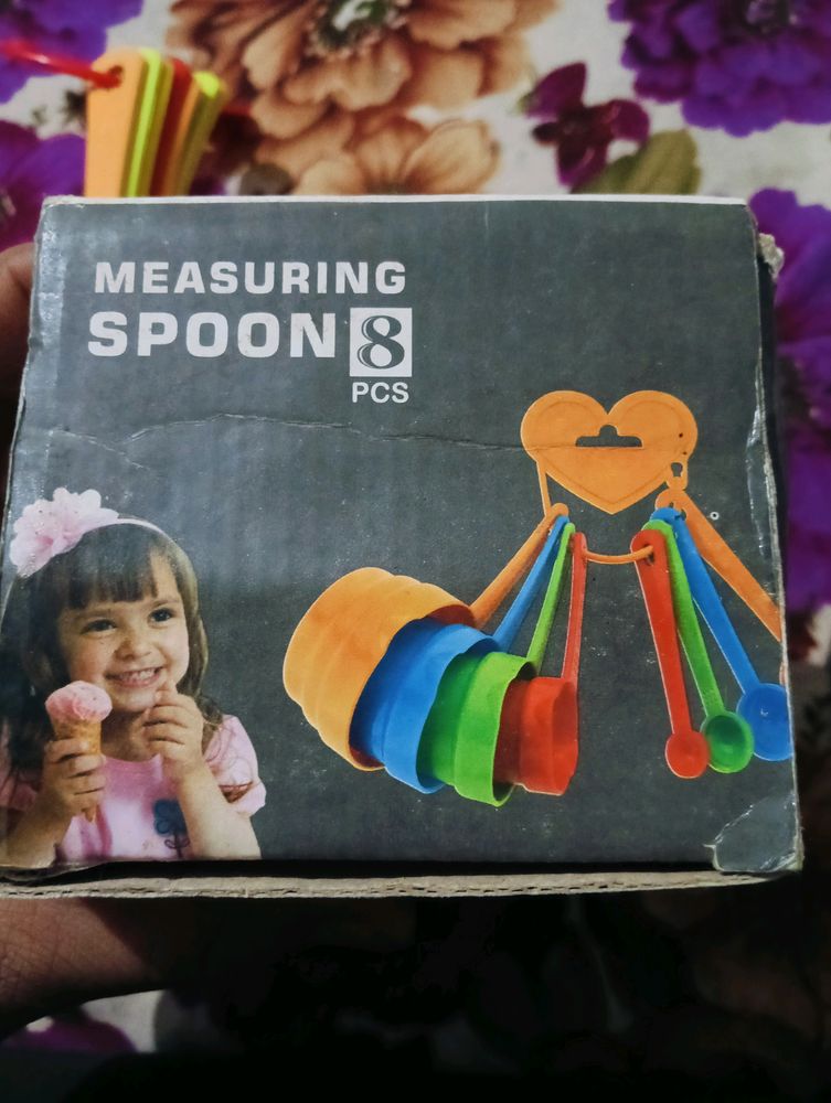 Measuring Spoon 8️⃣Pcs 2/3 Cup 120ml 1/2cup6