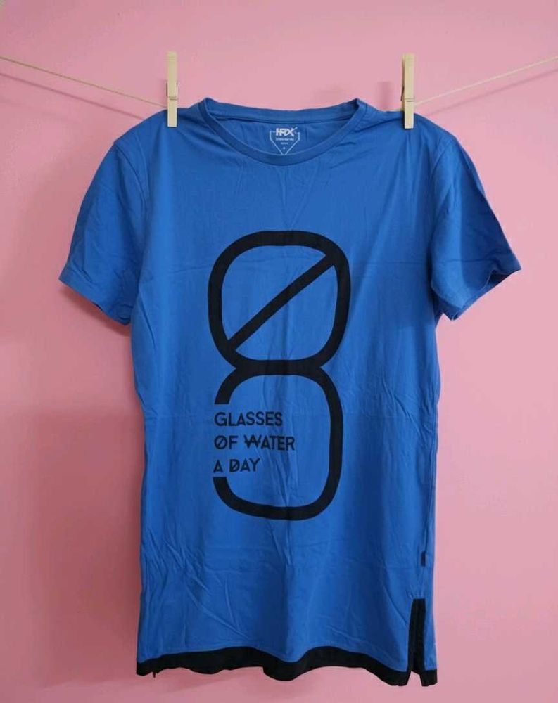 HRX Blue Graphic T-Shirt