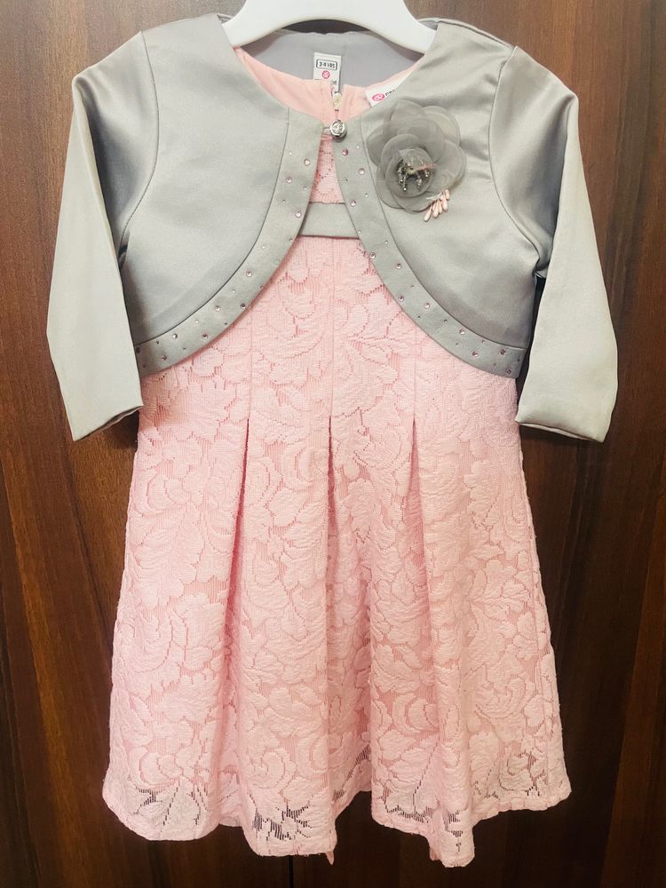Peppermint Dress With Shrug