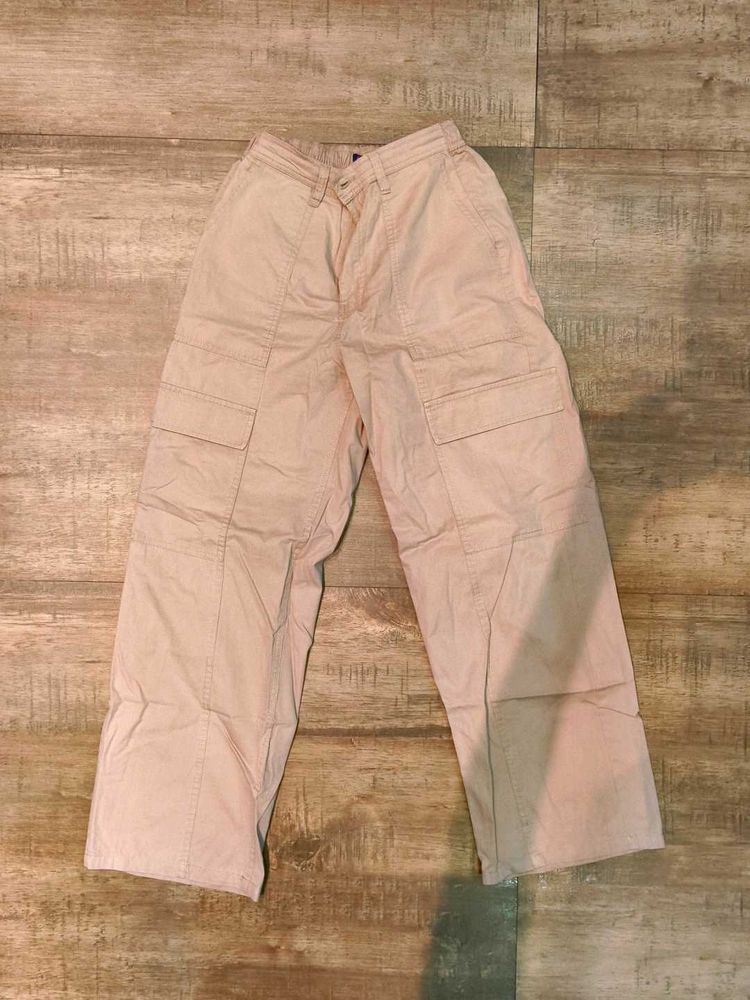 Beige Cargo Pants