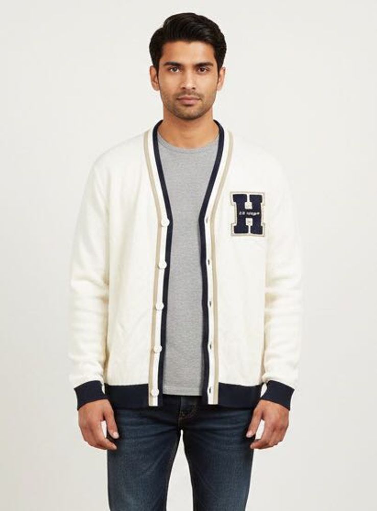 Hollister Cardigan with 'H' Patch Chest 46”