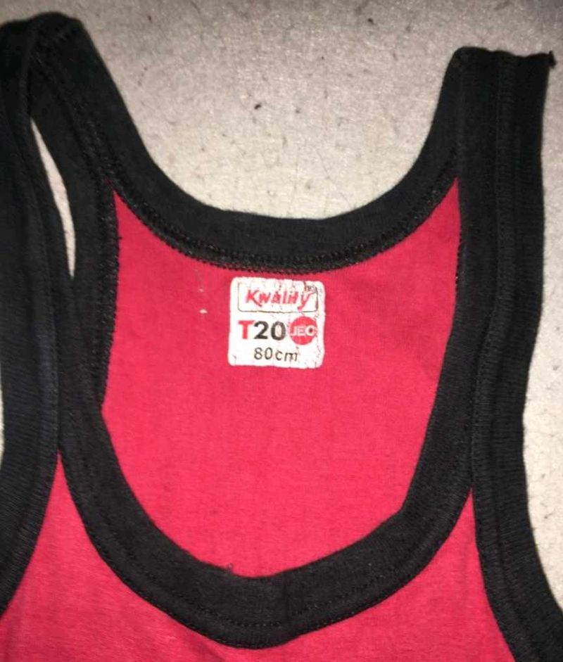 Vintage Red &amp; Black Tank Top