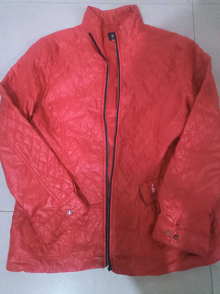 combo jacket red nd black