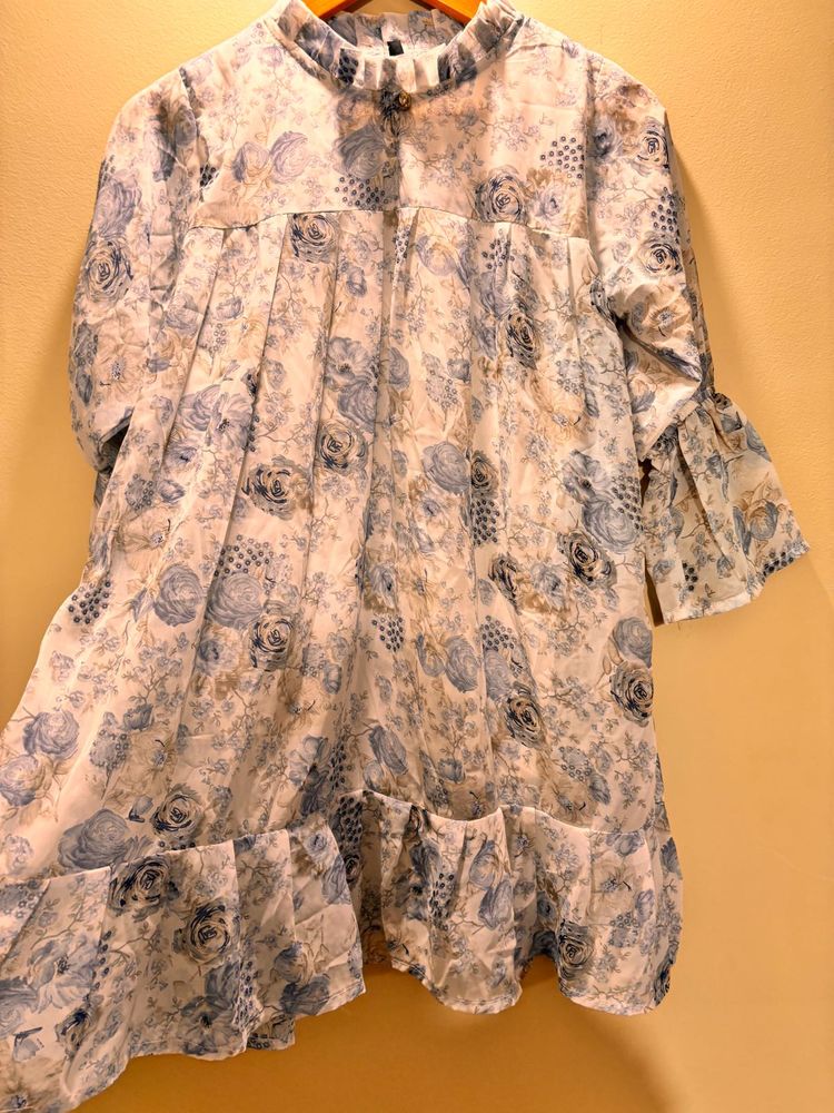 SHEIN cute Floral Dress Free Size (upto L) Korean