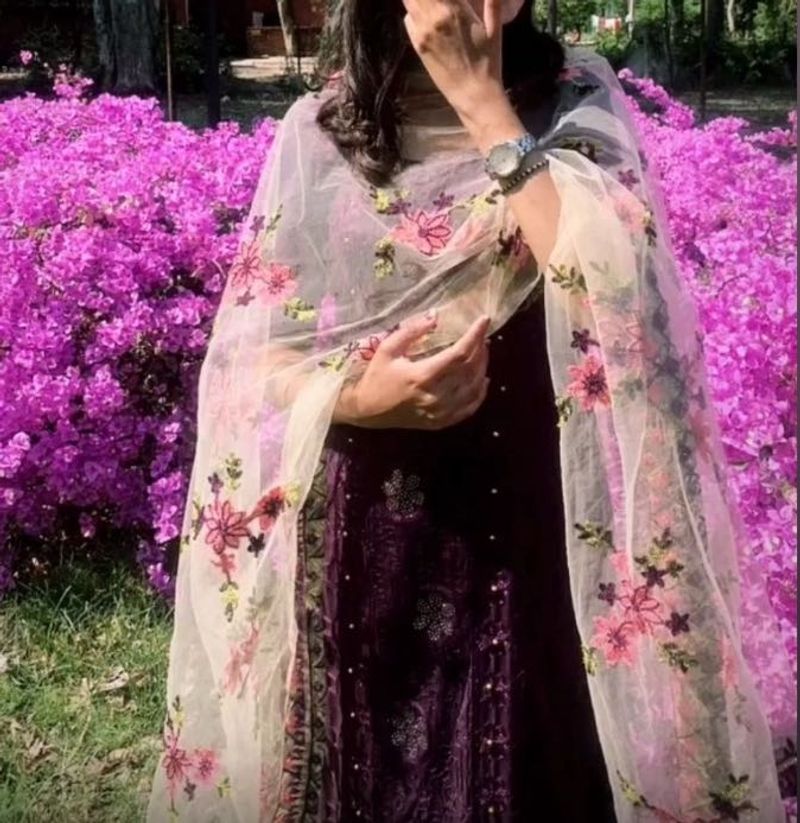 Stiched Suit In Beautiful Purple Colour