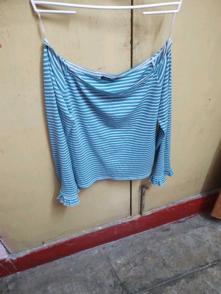 Striped Off-Shoulder Top