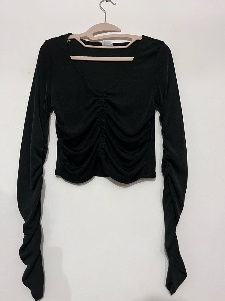 Black Long Sleeve Top