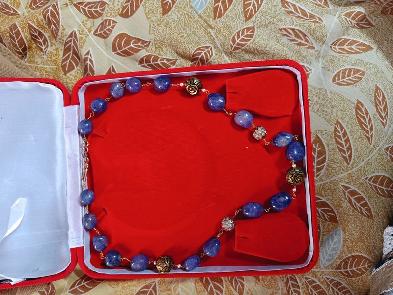 Blue Beaded Necklace