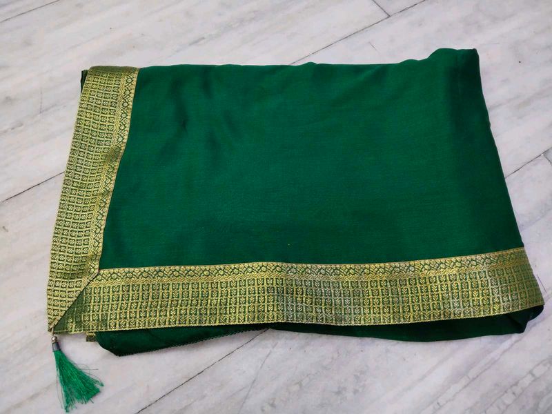 Green Light Weight Saree