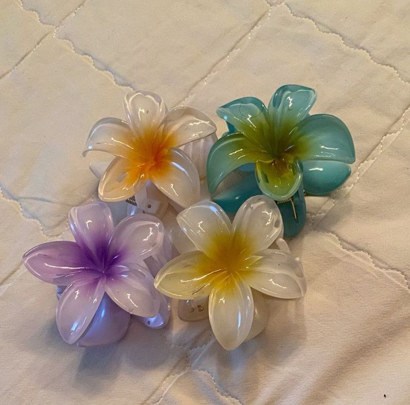 Beautiful Flower Claw Clip🌸😍 Pack Of 5